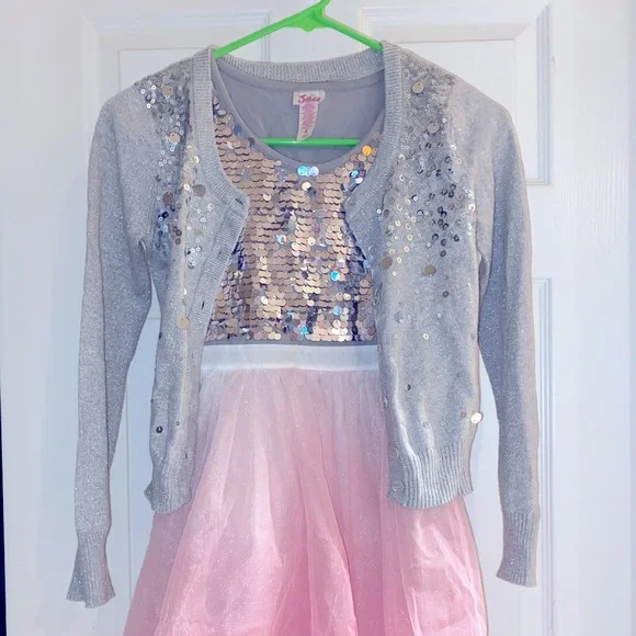 Girls Justice Formal Dress/Sweater Set - Picture 8 of 9